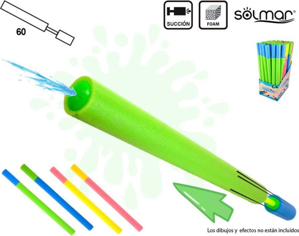Pistola Acqua Foam 60 cm Maxi Spara Acqua Potente Gioco Estivo Mare Piscina - 2
