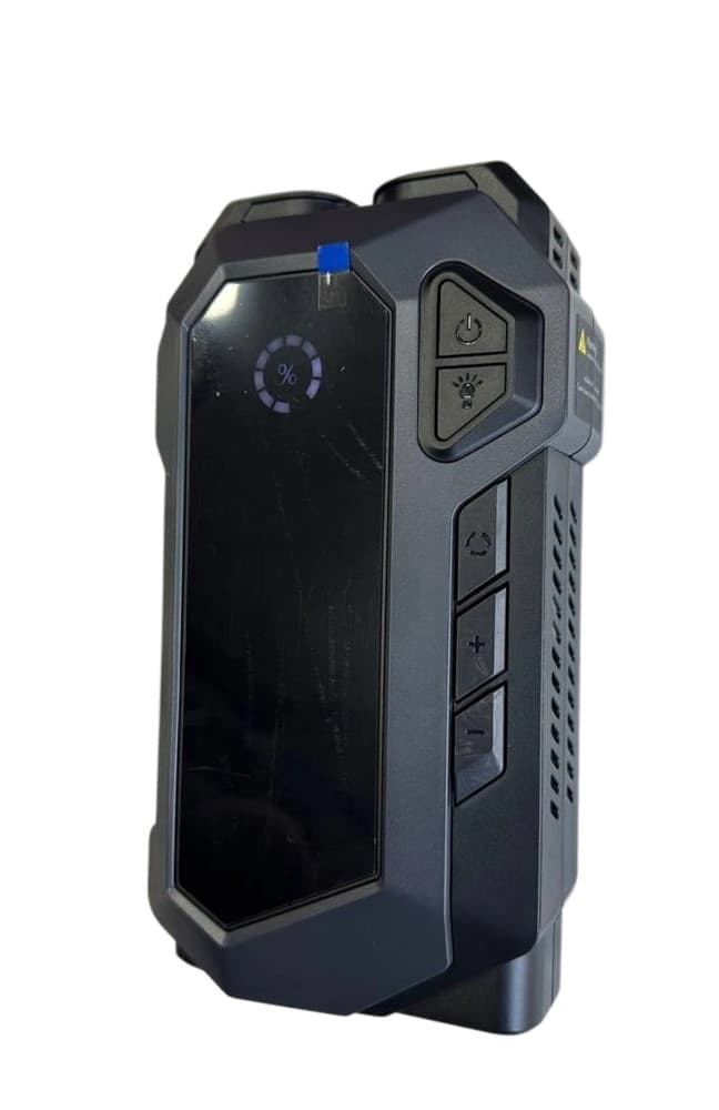 AVVIATORE DI EMERGENZA PER AUTO PORTATILE CON COMPRESSORE D'ARIA TORCIA POWER BANK 4IN1 - 6