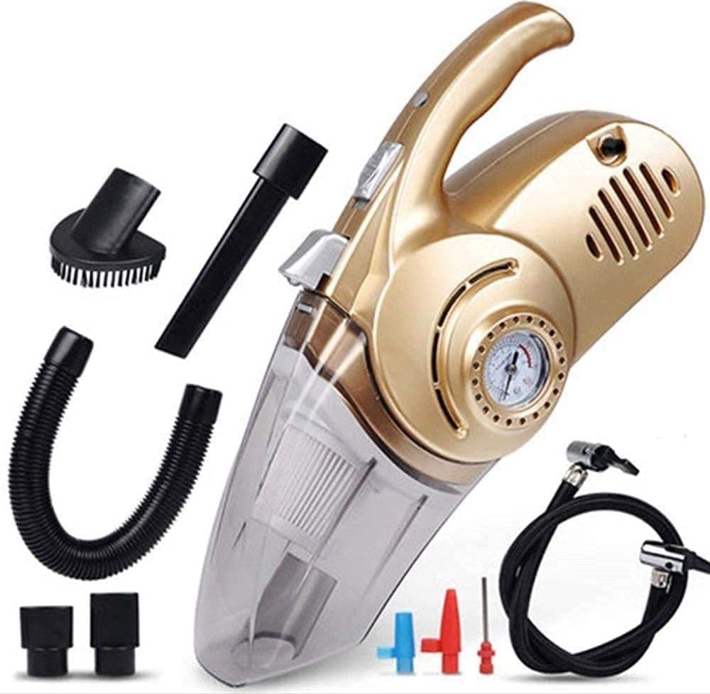 ASPIRAPOLVERE PORTATILE 4IN1 MULTIFUNZIONE PER AUTO CON POMPA GONFIABILE COMPRESSORE D'ARIA - 5