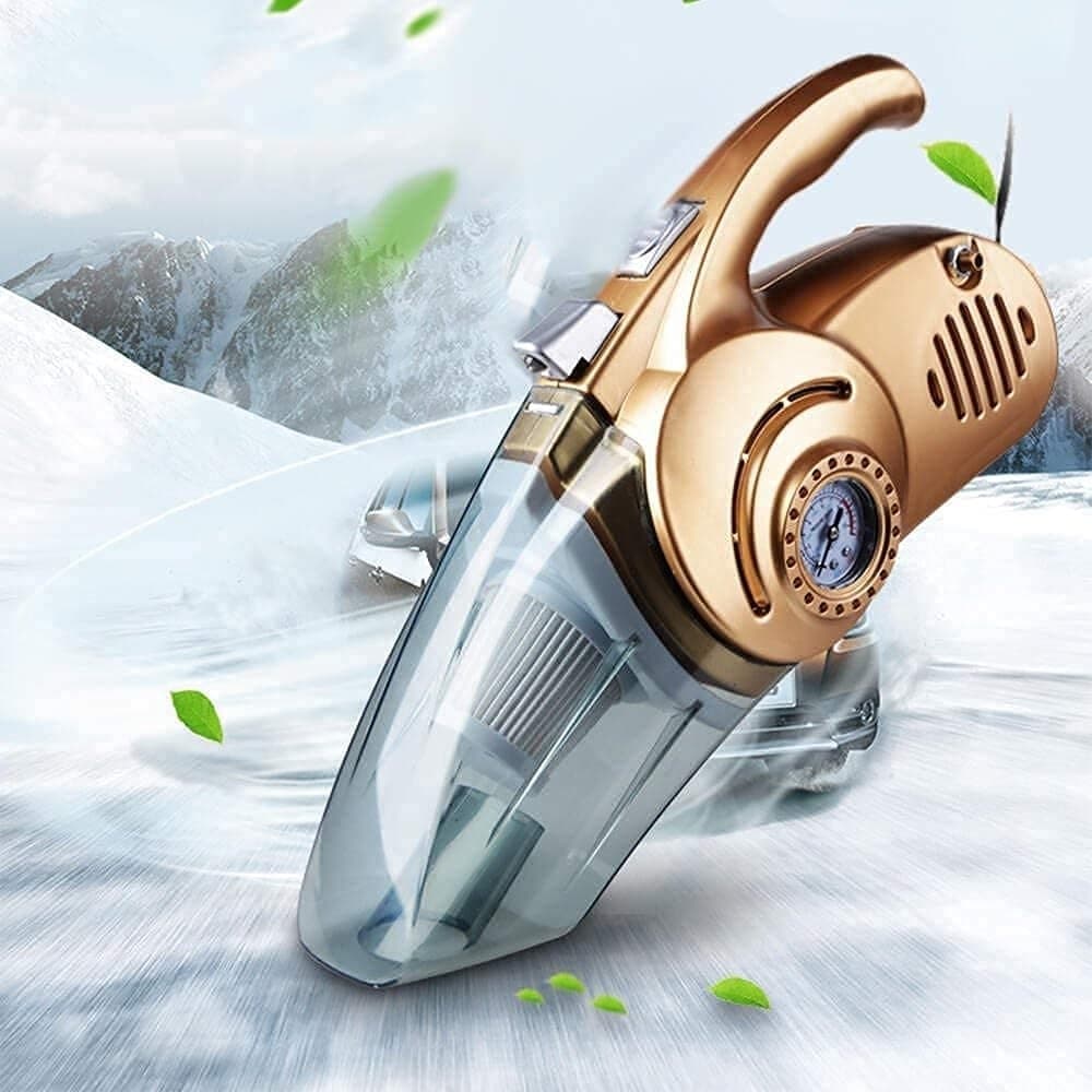 ASPIRAPOLVERE PORTATILE 4IN1 MULTIFUNZIONE PER AUTO CON POMPA GONFIABILE COMPRESSORE D'ARIA - 6