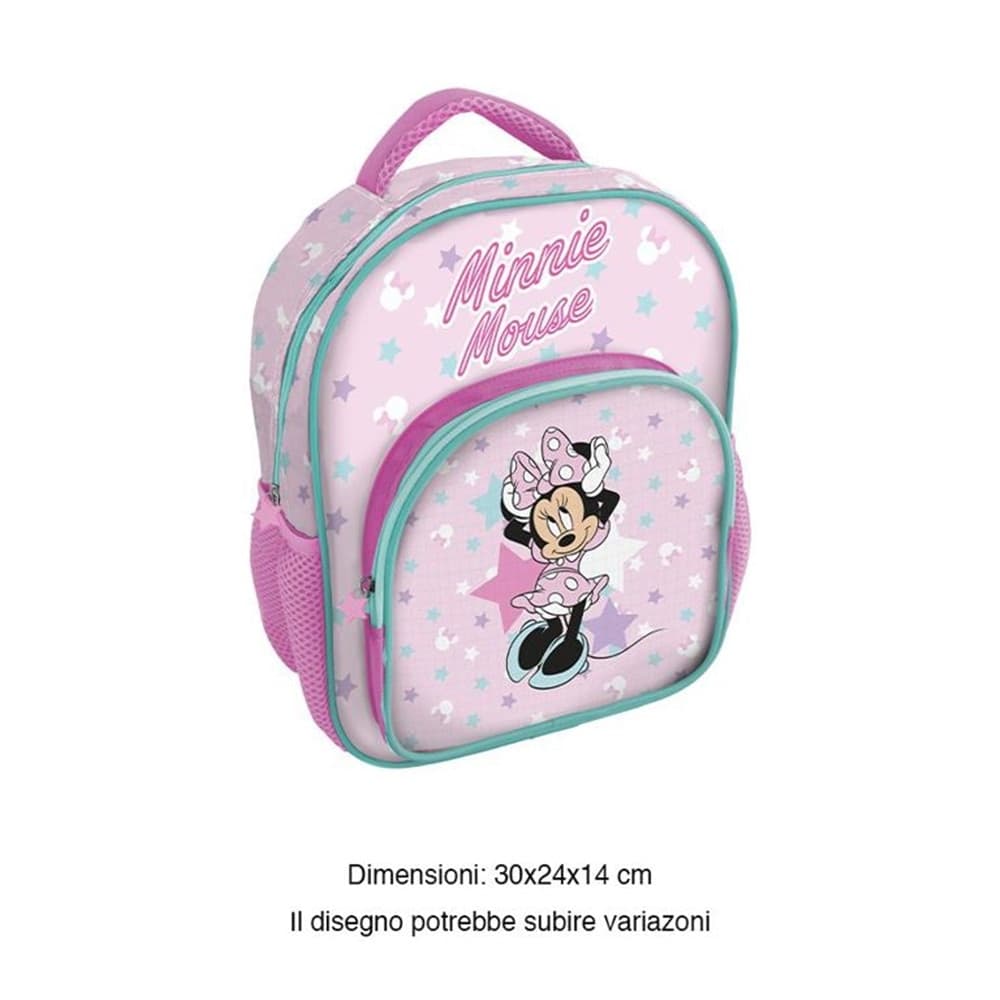ZAINO ZAINETTO ASILO MINNIE CON TASCA DELUXE 30 CM PER SCUOLA VIAGGI BAMBINE 672927A - 8