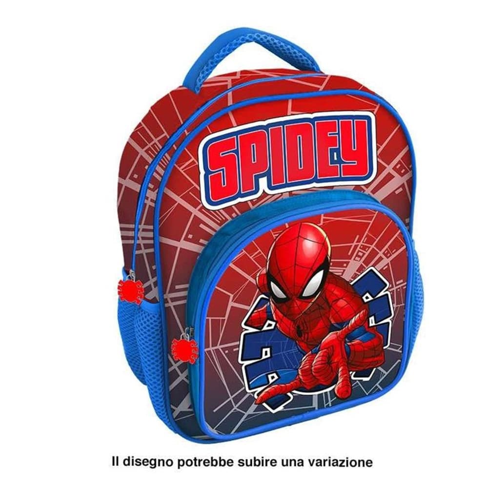 ZAINO ZAINETTO ASILO SPIDEY CON TASCA DELUXE 30 CM PER SCUOLA VIAGGI BAMBINI 672880A - 2