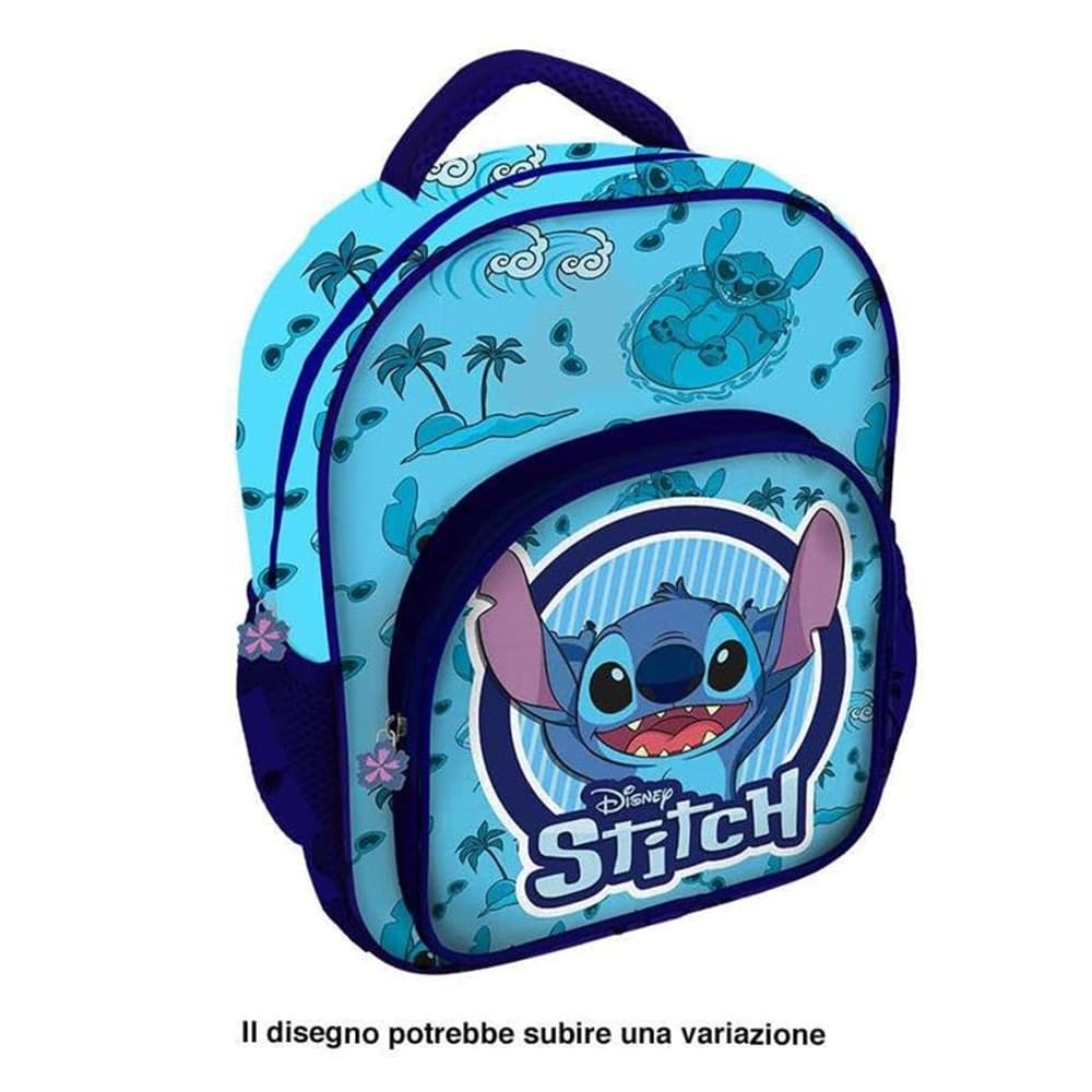 ZAINO ZAINETTO ASILO STITCH CON TASCA DELUXE 30 CM PER SCUOLA VIAGGI BAMBINI 674150A - 2