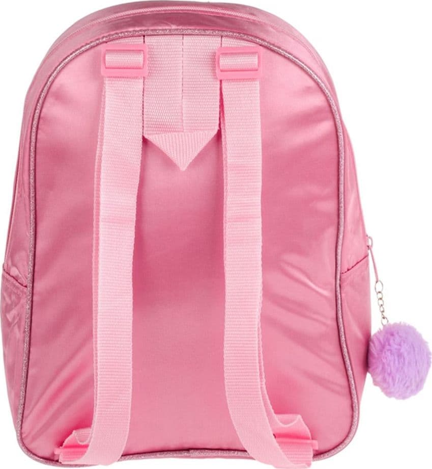 ZAINO ZAINETTO BAMBINA PER ASILO OLOGRAFICO SCRITTA "GIRL GANG" CON POMPON STELLE 19272324 - 4
