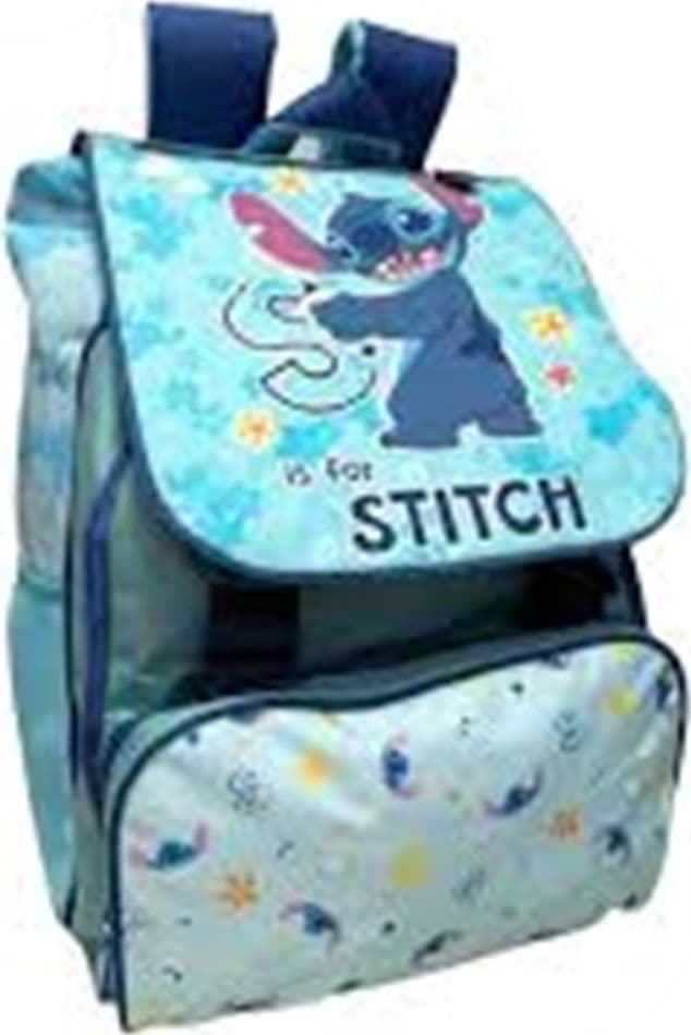 ZAINO ESTENSIBILE PREMIUM 40CM CON TASCA GRAFICA STITCH BAMBINI SCUOLA ELEMENTARE 674051A - 6