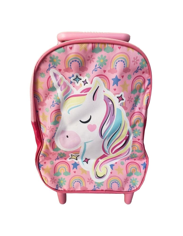 ZAINO TROLLEY STAMPA UNICORNO 28CM ZAINETTO PER ASILO SCUOLA TEMPO LIBERO BAMBINE 736673 - 3