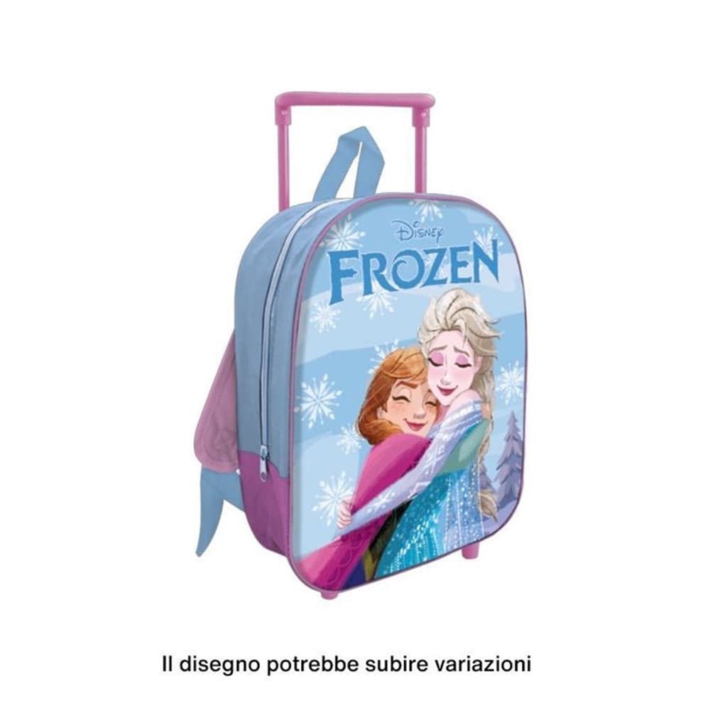 ZAINO TROLLEY STAMPA FROZEN 28 CM ZAINETTO PER ASILO SCUOLA TEMPO LIBERO BAMBINE 673016A - 2