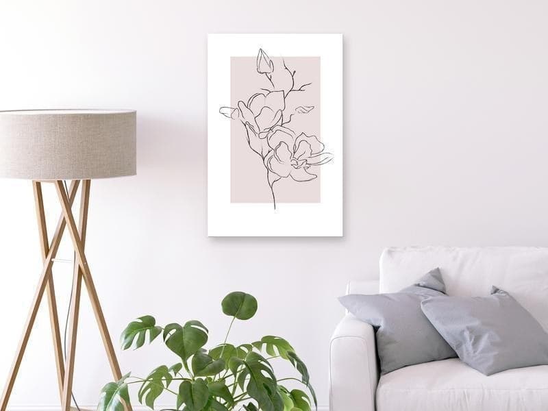 Quadro  Creamy Magnolia (1 Part) Vertical - 2