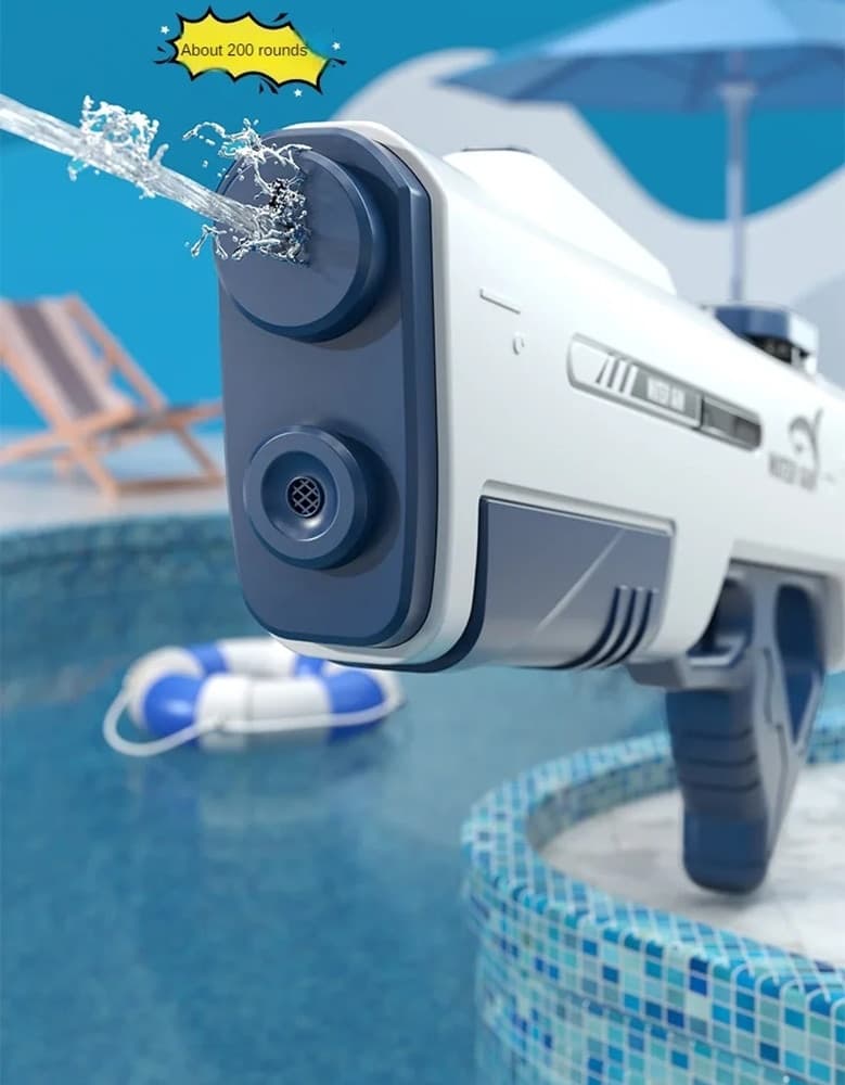 PISTOLA AD ACQUA ELETTRICA AUTOMATICA DA 43CM PER BAMBINI AD ALTA PRESSIONE GIOCATTOLO - 4