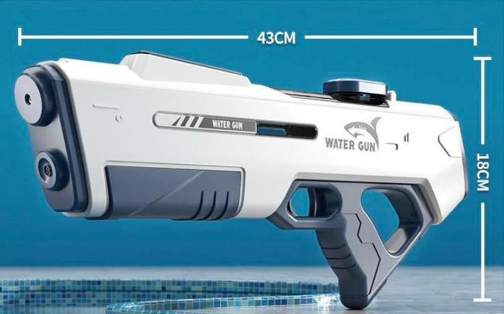 PISTOLA AD ACQUA ELETTRICA AUTOMATICA DA 43CM PER BAMBINI AD ALTA PRESSIONE GIOCATTOLO - 8