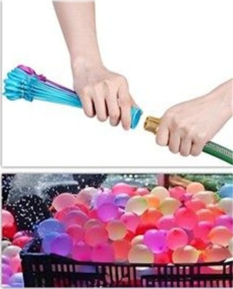 Palloncini ad acqua con attacco rapido 27 cm set colorato riempimento veloce estate bambini - 2