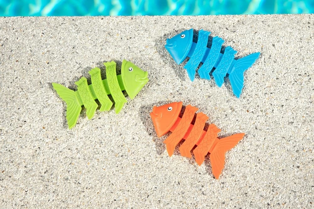 SET DA 3 PESCIOLINI COLORATI GIOCO SUBACQUEO DA IMMERSIONE PER BAMBINI DAI 3+ ANNI 26029 - 8