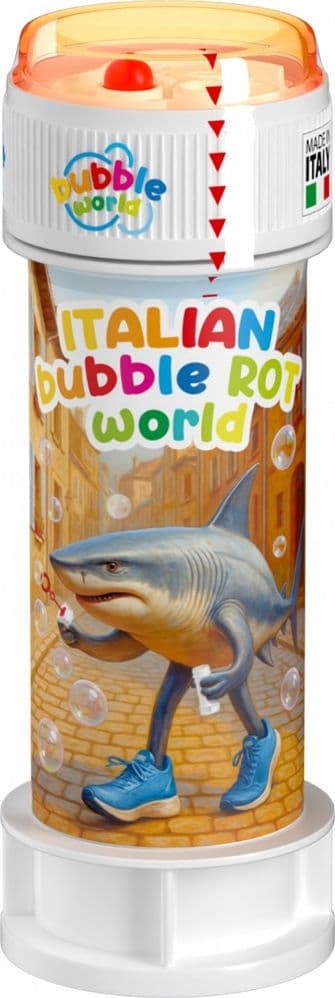 BOLLE DI SAPONE CONFEZIONE DA 36PZ FLACONI 60ML ITALIAN BRAINROT PER GIOCO BAMBINI 009829 - 6