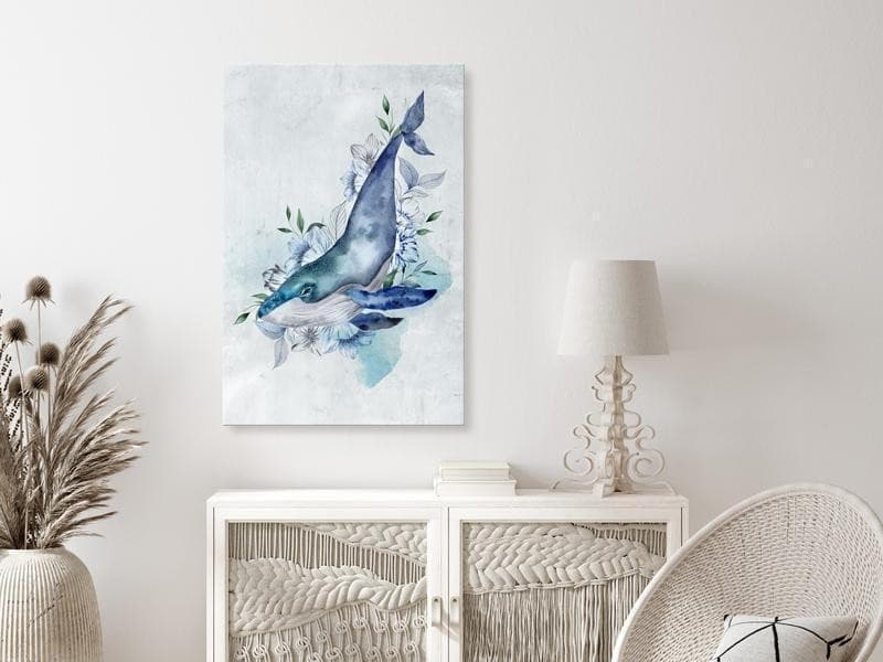 Quadro  Mr. Whale (1 Part) Vertical - 2