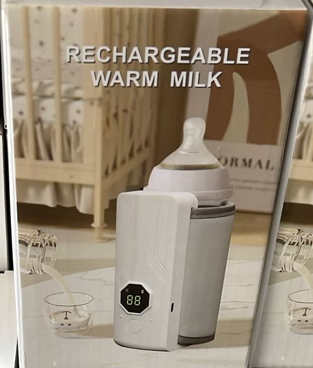 SCALDABIBERON PORTATILE RICARICABILE USB RISCALDAMENTO RAPIDO CON 6 LIVELLI DI TEMPERATURA - 2