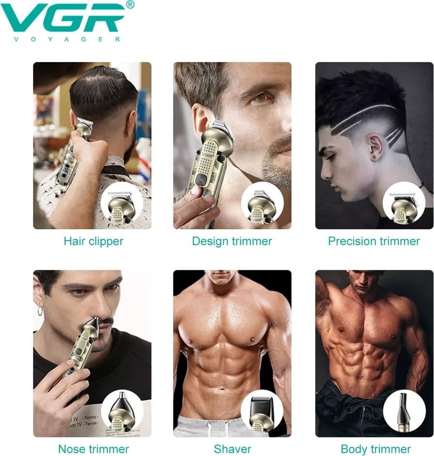 Tagliacapelli professionale VGR V-095 | Rasoio, Trimmer & Regolabarba - 4