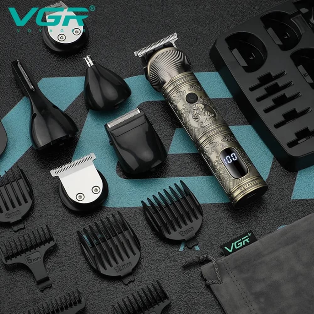 Tagliacapelli professionale VGR V-106 | Trimmer barber e regolabarba - 9