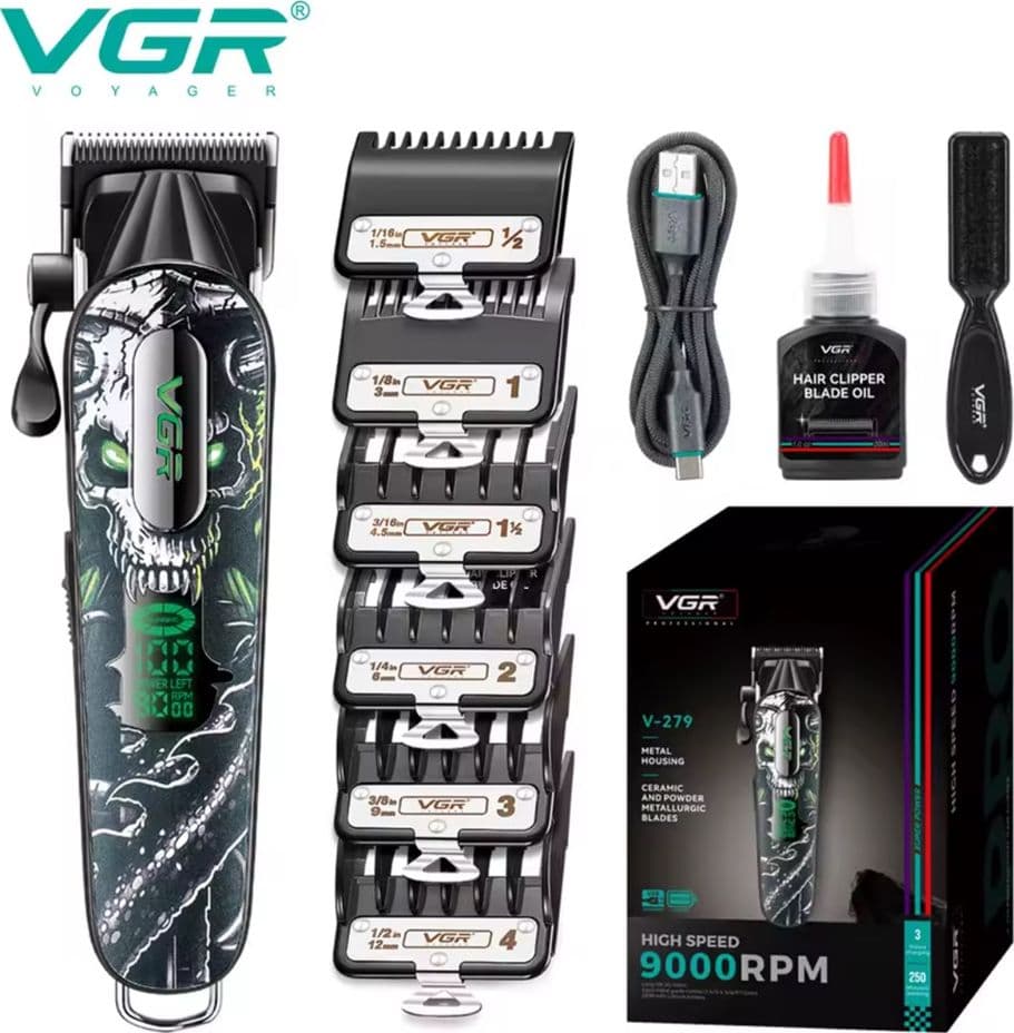 Tagliacapelli Professionale VGR V-279 Clipper Barber Fade Trimmer - 2