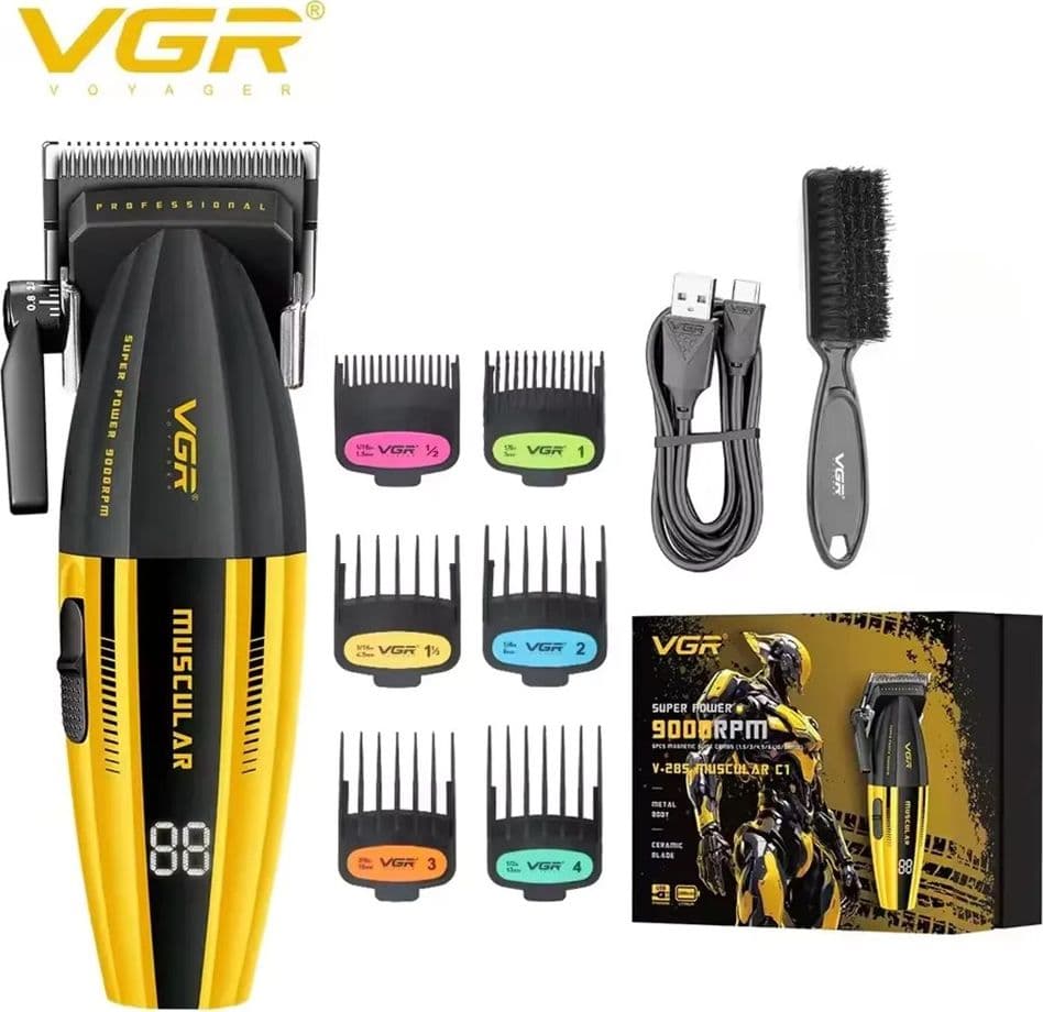 Tagliacapelli Professionale VGR V-285 – Rasoio Barber Clipper Regolabarba - 2