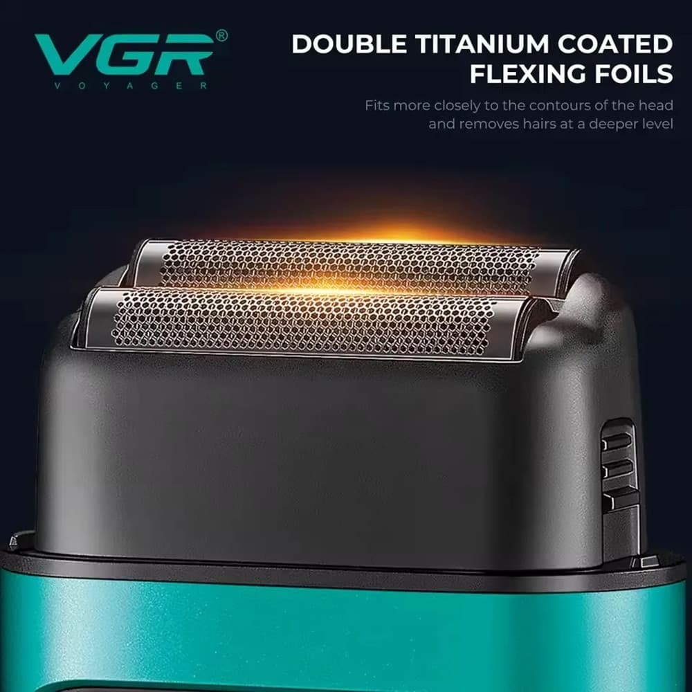 Rasoio Professionale Foil Shaver VGR V-307 Barber Rasatura a Pelle - 10
