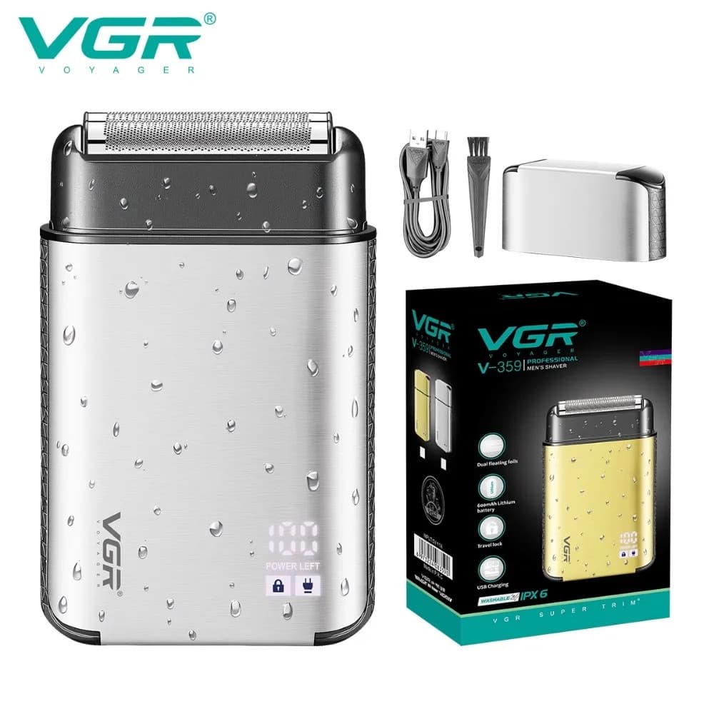VGR V-359 Rasoio Professionale Foil Shaver Barber Tagliacapelli Regolabarba - 8