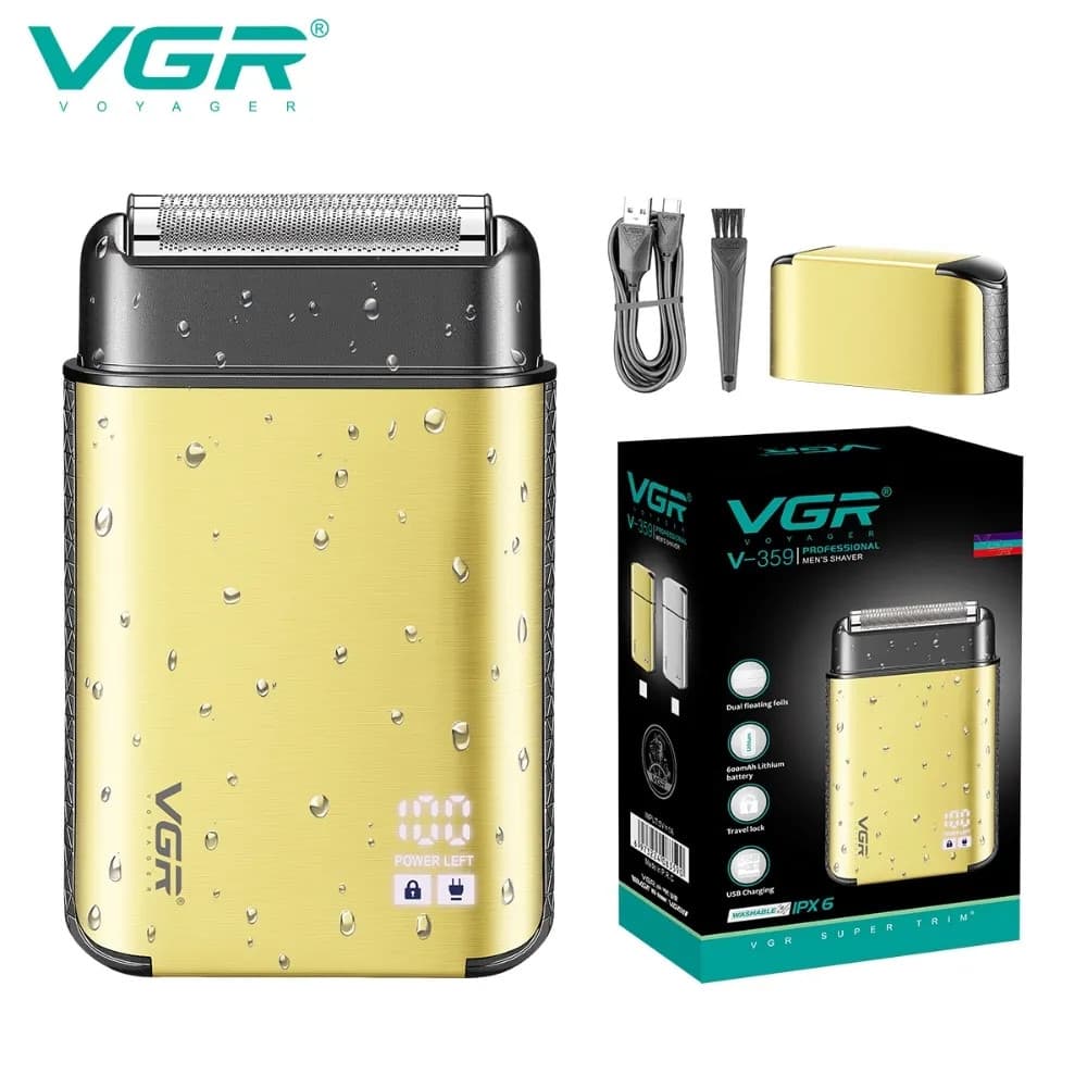 VGR V-359 Rasoio Professionale Foil Shaver Barber Tagliacapelli Regolabarba - 9