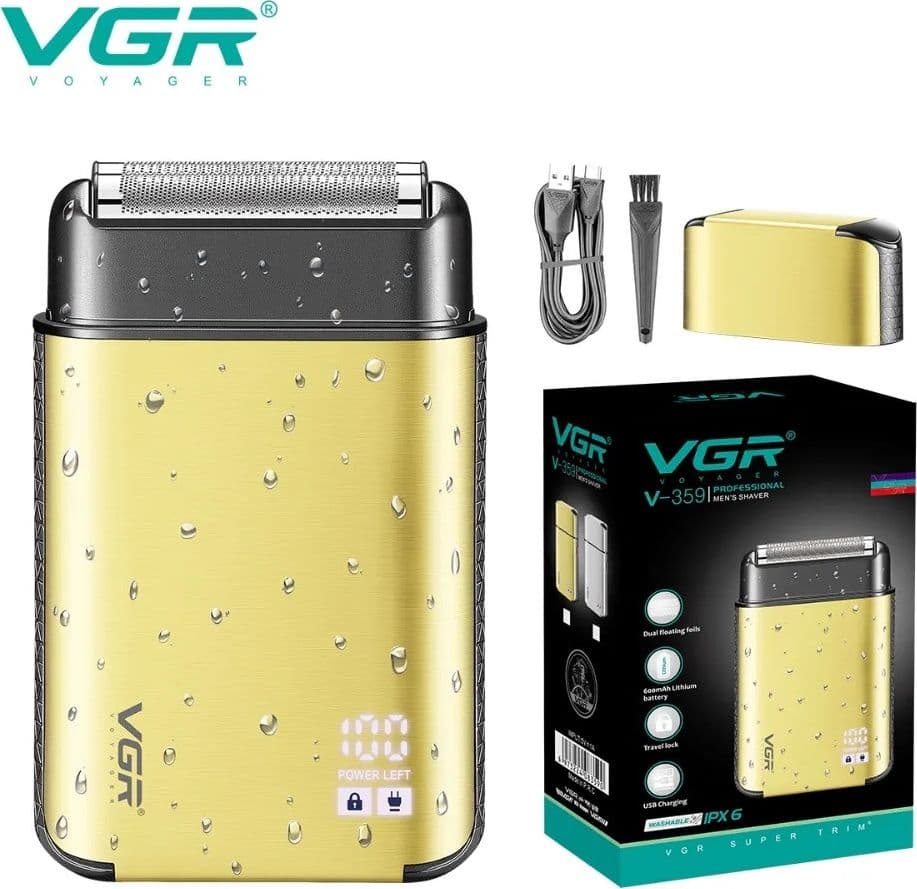 VGR V-359 Rasoio Professionale Foil Shaver Barber Tagliacapelli Regolabarba - 3