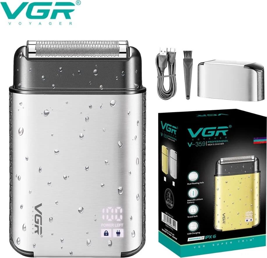 VGR V-359 Rasoio Professionale Foil Shaver Barber Tagliacapelli Regolabarba - 4