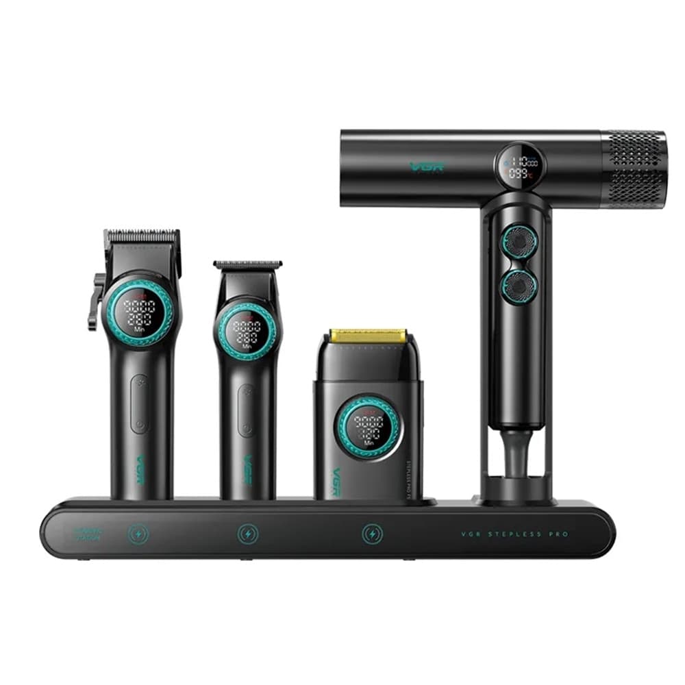 Tagliacapelli Professionale VGR 4-in-1 | Rasoio Trimmer Barber Kit Pro - 3