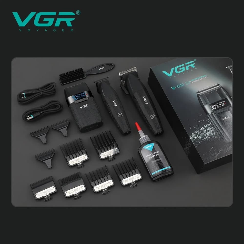 Tagliacapelli Professionale VGR V-640 S3 – Trimmer Barber 3 in 1 - 6