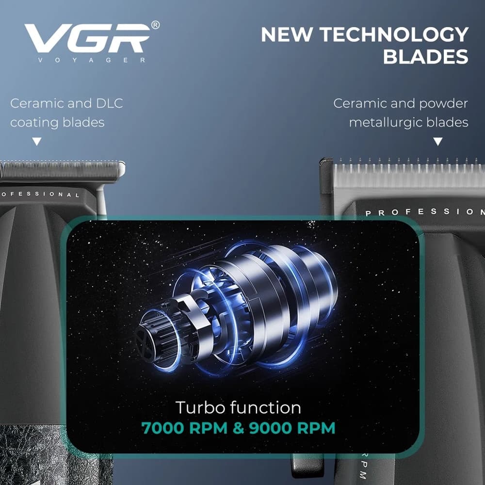 Tagliacapelli Professionale VGR V-640 S3 – Trimmer Barber 3 in 1 - 7