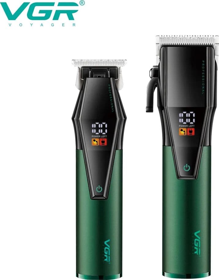 VGR V-677 Tagliacapelli e Trimmer Barber Kit Professionale 2in1 - 2