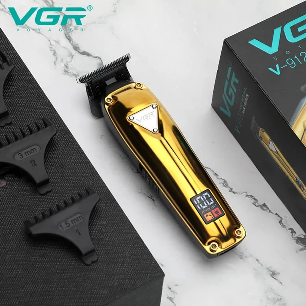 VGR V-912 Trimmer Barber Rasoio Professionale Regolabarba Precisione - 7
