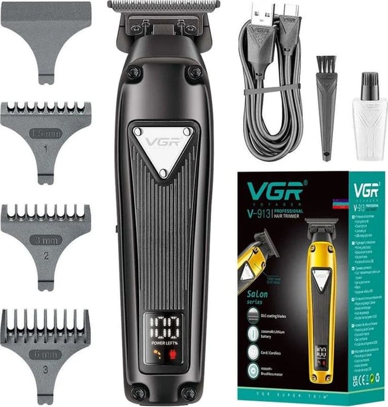 VGR V-913 Trimmer Professionale | Tagliacapelli e Regolabarba Barber - 3