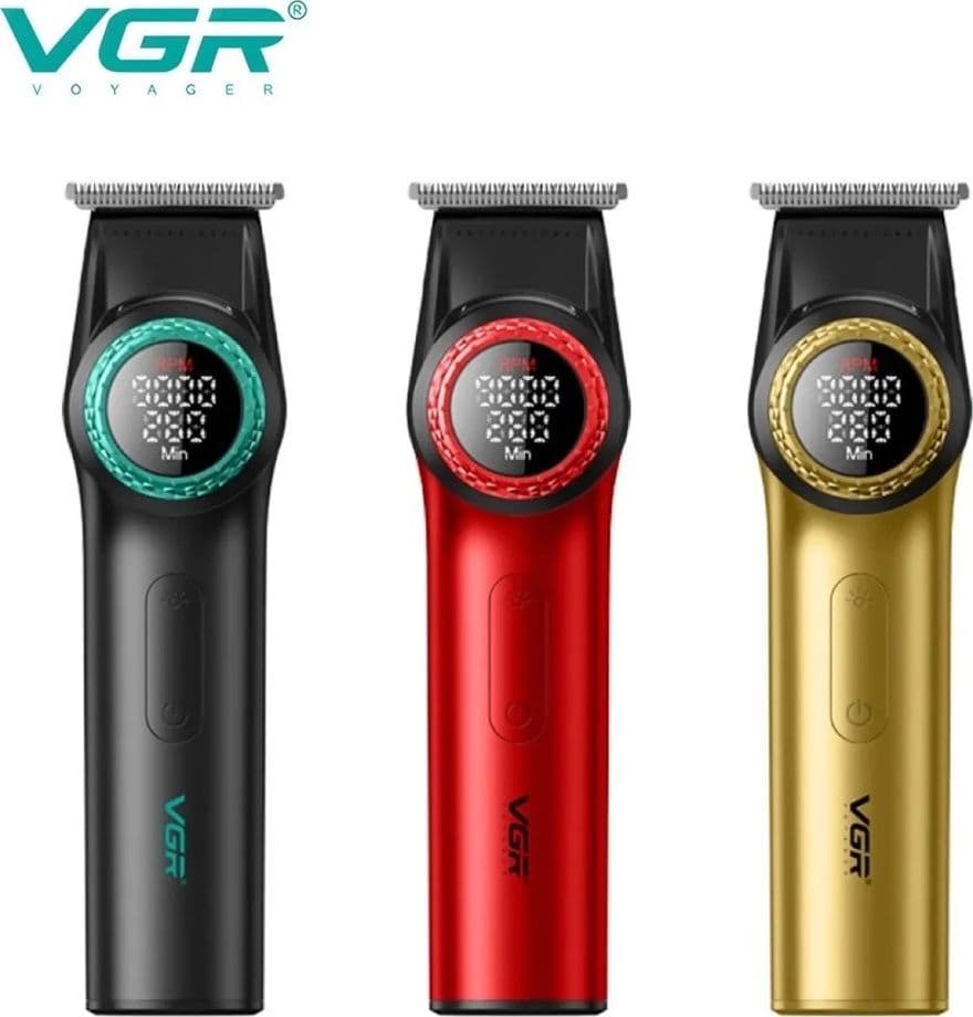 VGR V-977 Trimmer Professionale Lama a T | Rasoio Barber Precisione Fade - 7