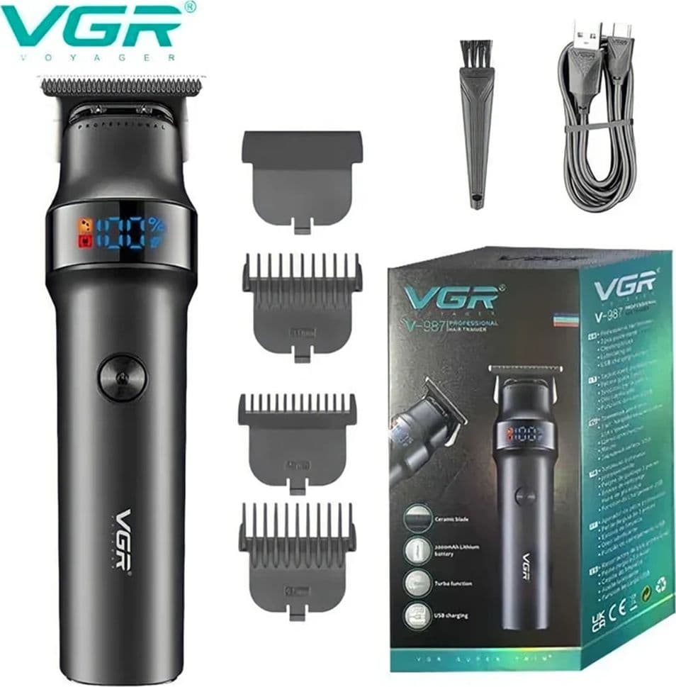 Tagliacapelli professionale VGR V-987 | Rasoio trimmer barber precisione - 2