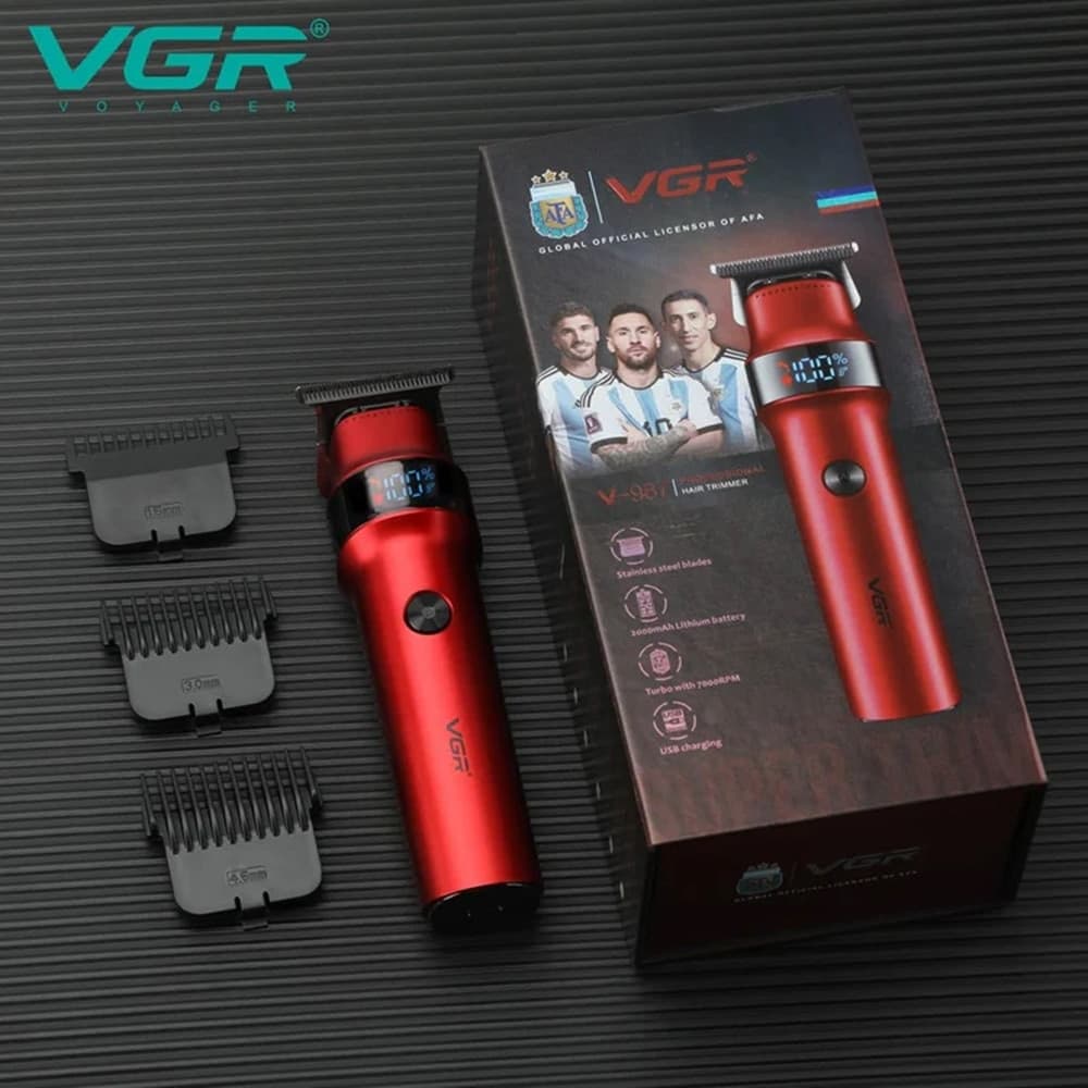 Tagliacapelli professionale VGR V-987 | Rasoio trimmer barber precisione - 5