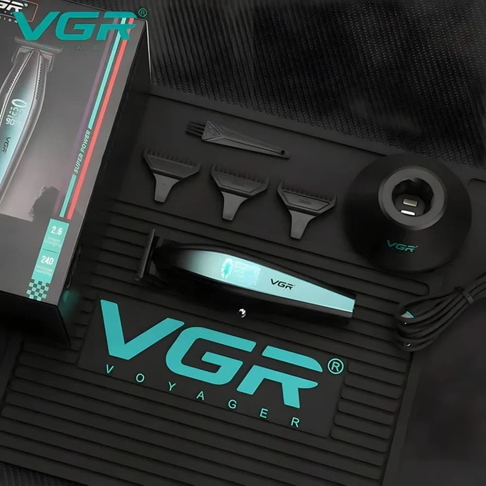 Trimmer Barber VGR V-992 T-Cut Rasoio Professionale Fade Contorni - 8