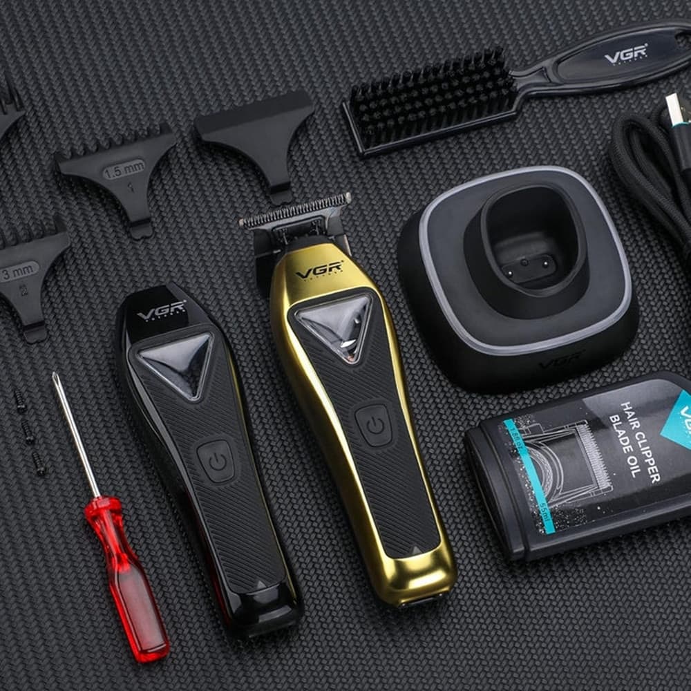 VGR V-994 Trimmer Barber Professionale T-Blade 10000RPM Rasoio - 4