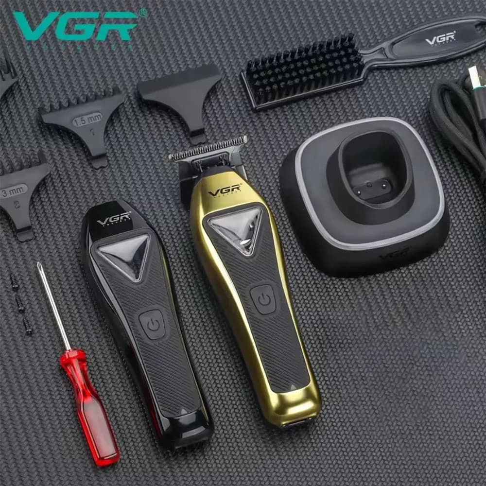 VGR V-994 Trimmer Barber Professionale T-Blade 10000RPM Rasoio - 5