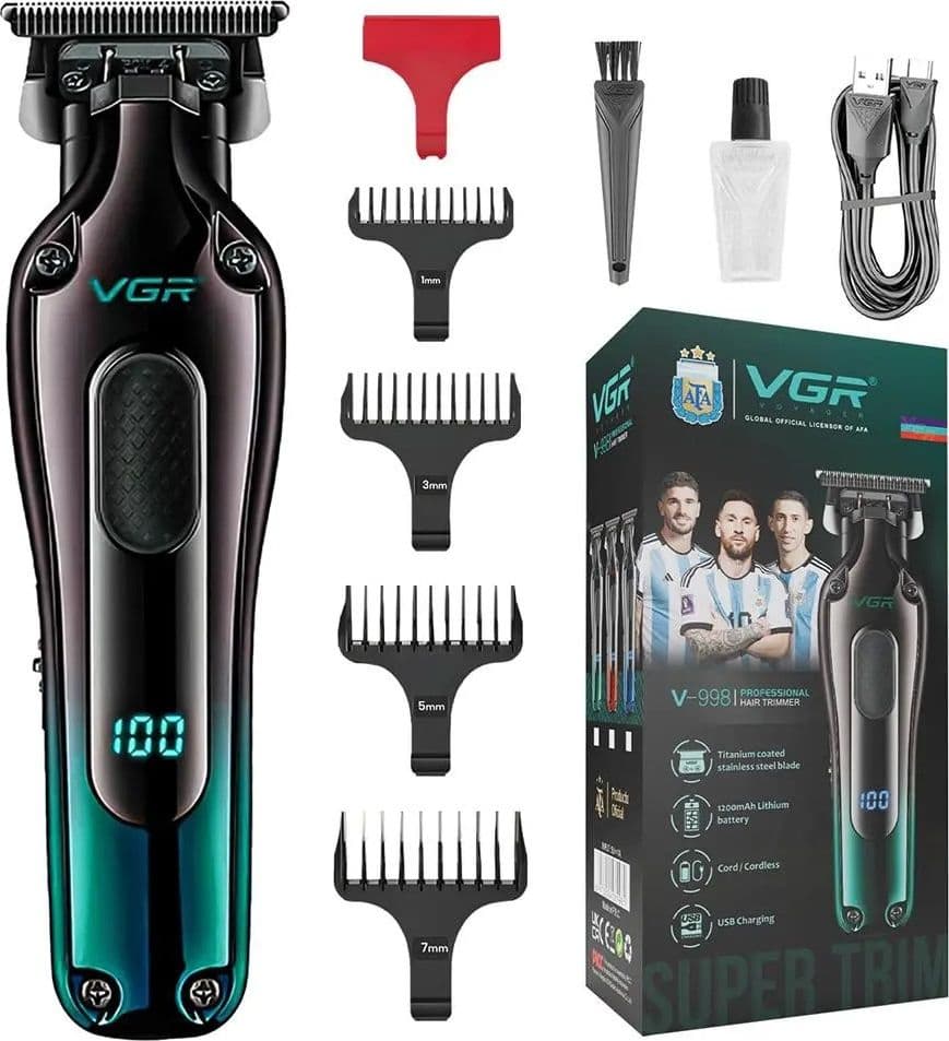 Trimmer Barber VGR V-998 Rasoio Professionale Precisione Fade - 5