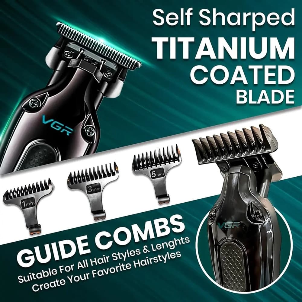 Trimmer Barber VGR V-998 Rasoio Professionale Precisione Fade - 10