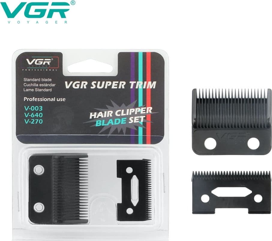 VGR Lame di Ricambio Professionali V-003 V-640 V-270 – Hair Clipper Barber - 2