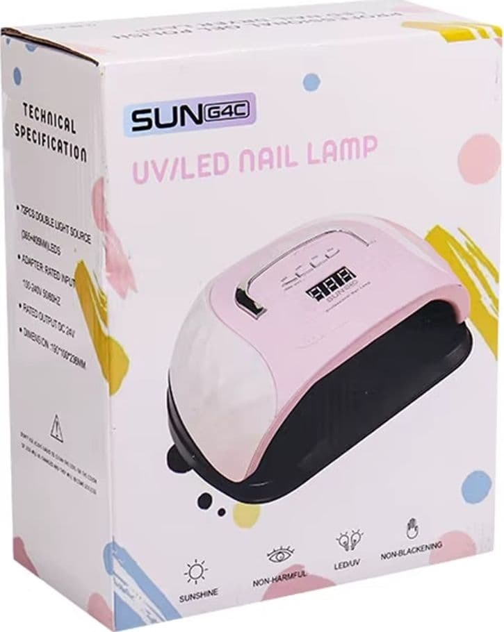 LAMPADA PER UNGHIE UV/LED PROFESSIONALE PORTATILE FORNETTO SUN G4C DISPLAY DIGITALE - 14
