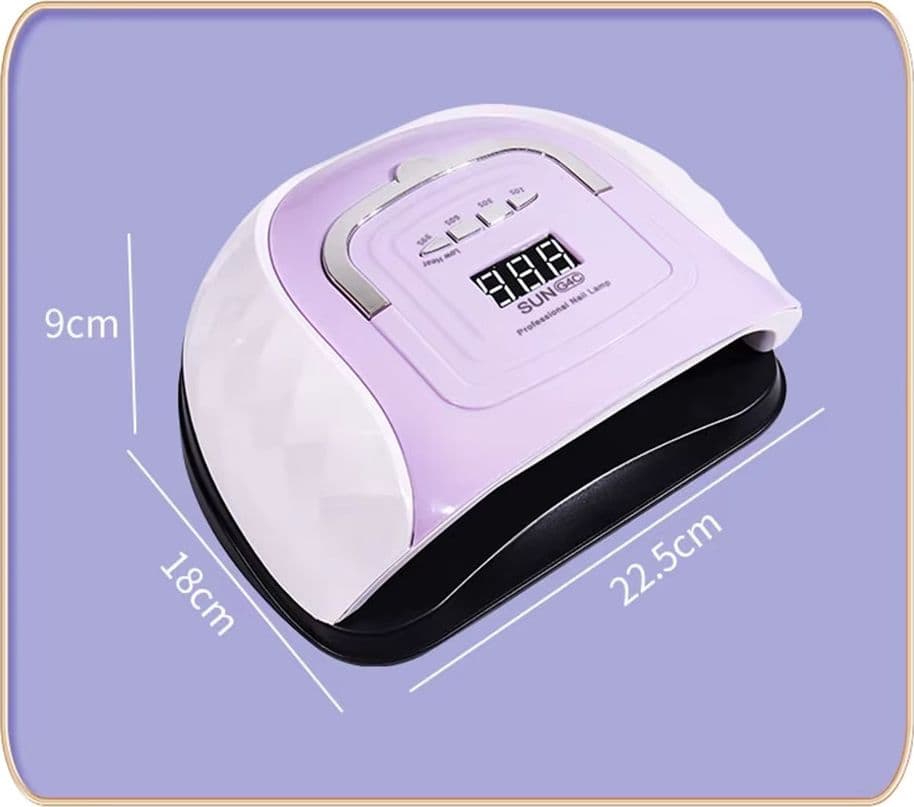 LAMPADA PER UNGHIE UV/LED PROFESSIONALE PORTATILE FORNETTO SUN G4C DISPLAY DIGITALE - 9