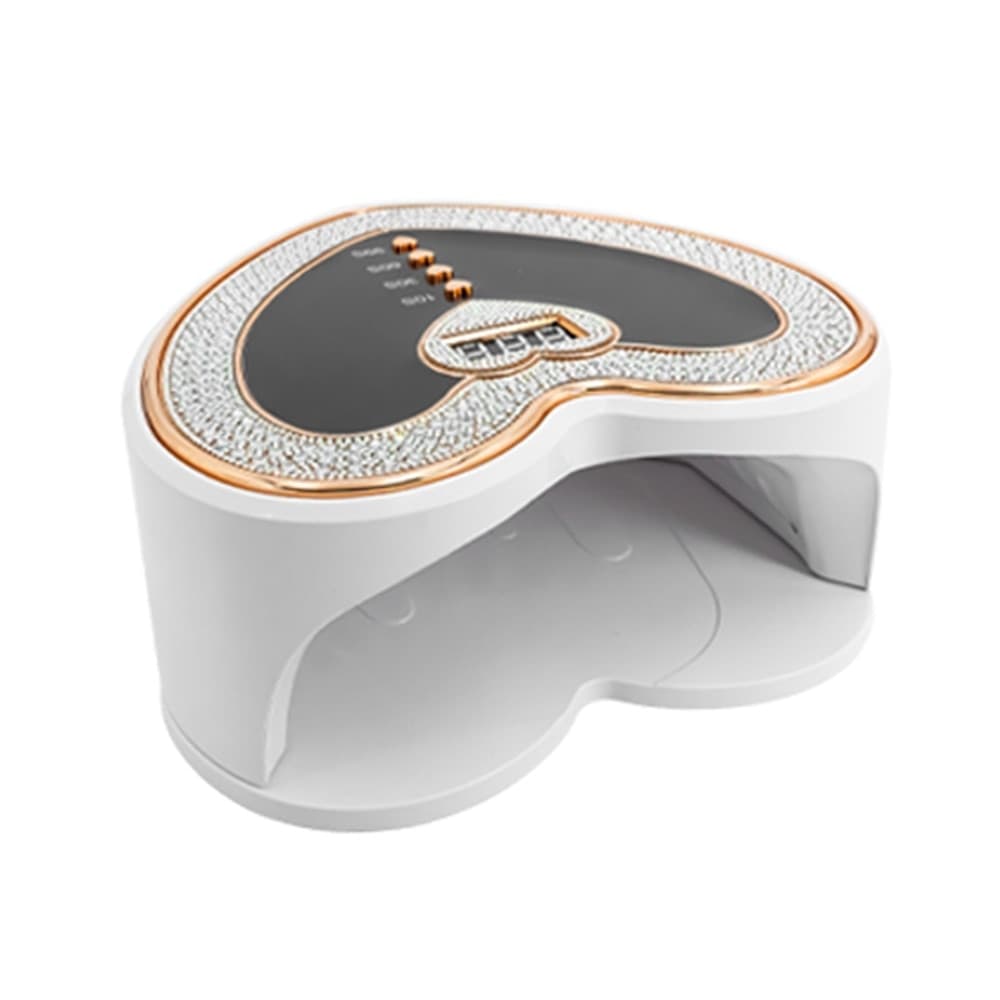 LAMPADA FORNETTO PER UNGHIE SUN D19 UV LED 288W FORMA A CUORE DECORATA DISPLAY DIGITALE - 2