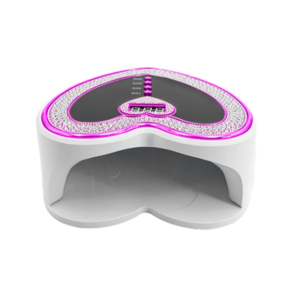 LAMPADA FORNETTO PER UNGHIE SUN D19 UV LED 288W FORMA A CUORE DECORATA DISPLAY DIGITALE - 5