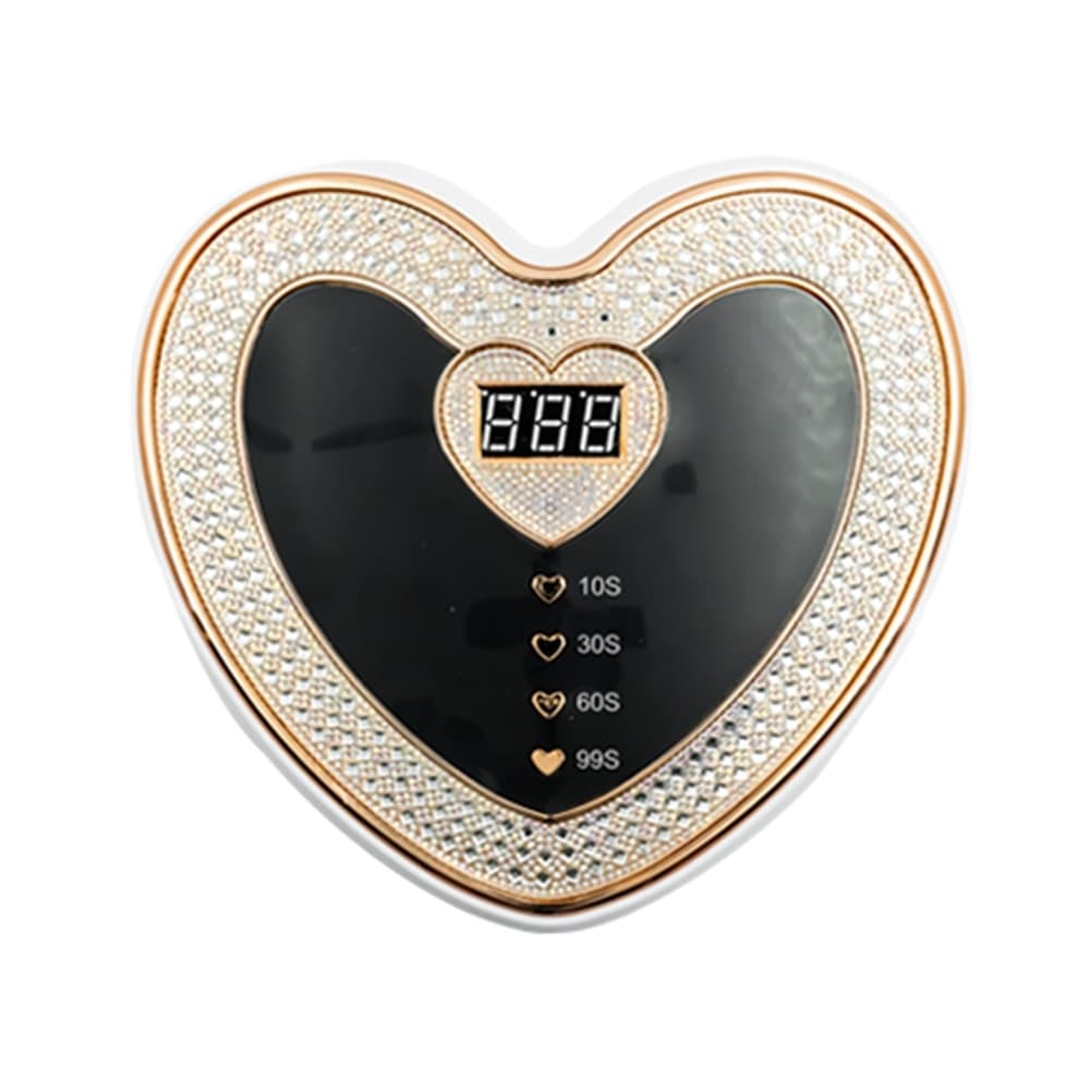 LAMPADA FORNETTO PER UNGHIE SUN D19 UV LED 288W FORMA A CUORE DECORATA DISPLAY DIGITALE - 8