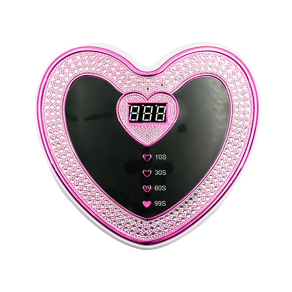 LAMPADA FORNETTO PER UNGHIE SUN D19 UV LED 288W FORMA A CUORE DECORATA DISPLAY DIGITALE - 9