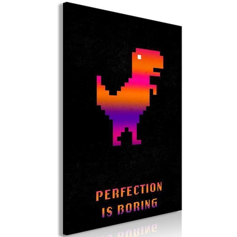 Quadro  Perfection Is Boring (1 Part) Vertical - 6